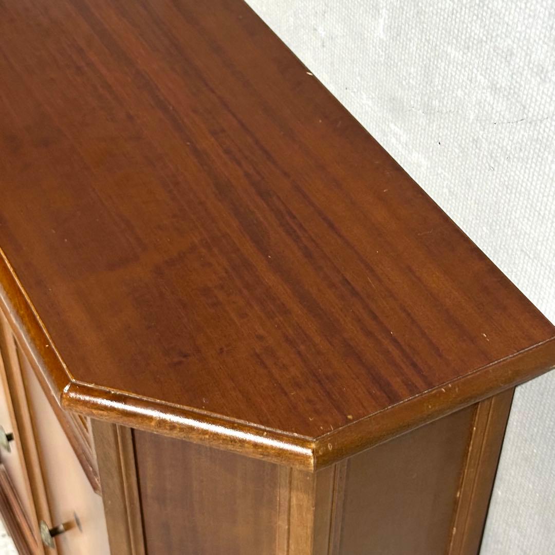 ✦アンティーク調✦象嵌 キャビネット 木製 収納棚 花台 電話台 サイド