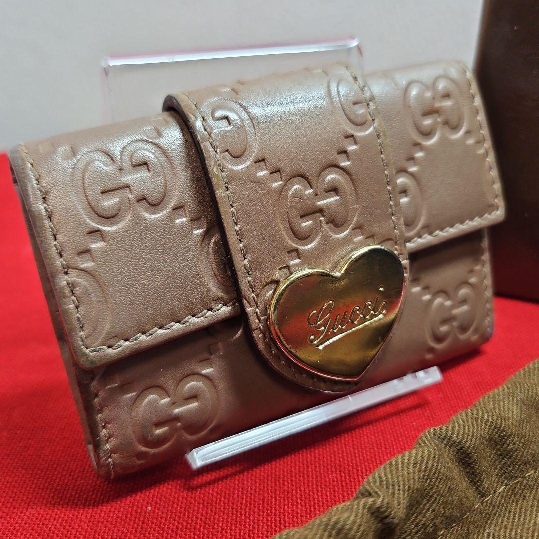 GUCCI グッチ シマレザー 6連キーケース 箱付き ピンクゴールド - メルカリ