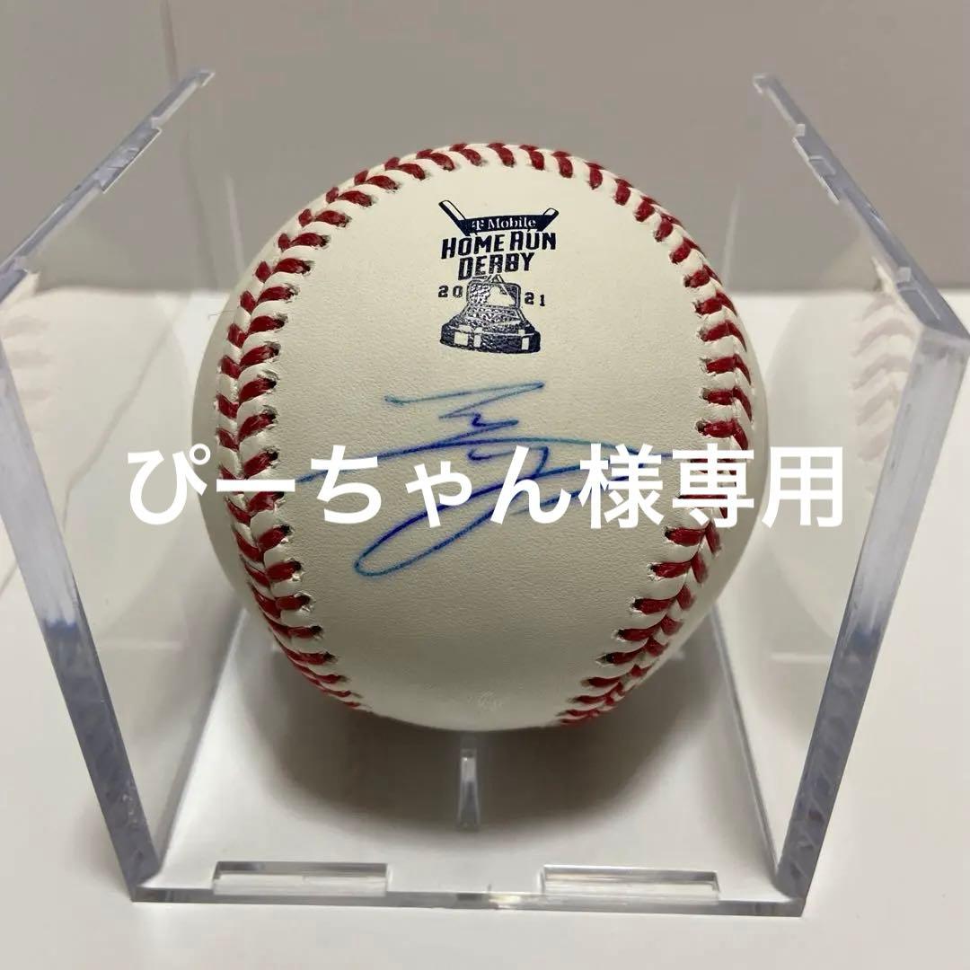 大谷翔平 直筆サイン ホームラン・ダービー出場記念ボール - メルカリ