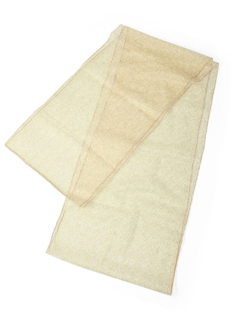 GRL 浴衣 青 水色 ブルー セパレート ラメシアー兵児帯 ゴールド