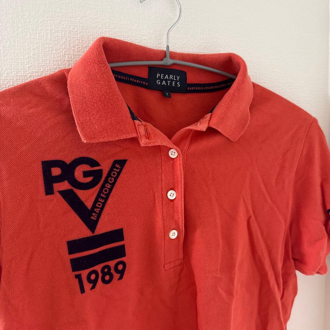 PEARLY GATES ポロシャツ オレンジ パーリーゲイツ サイズ1 - メルカリ