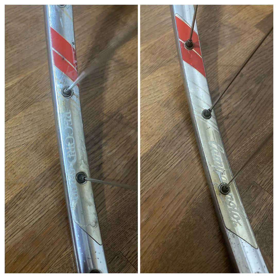 希少 ピスト ホイール 前後セット カンパニョーロ campagnolo - メルカリ