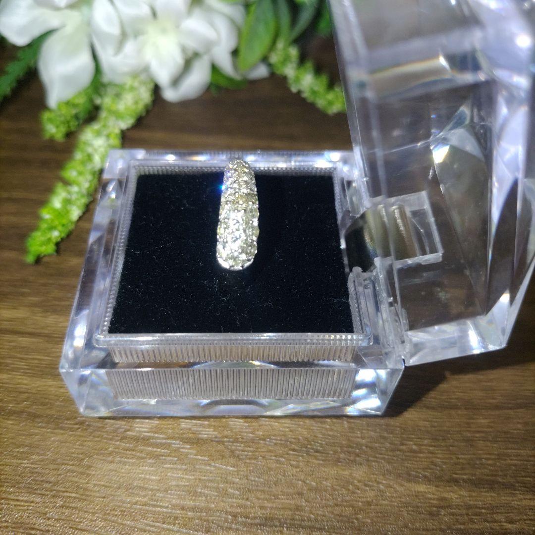 K18WG ダイヤモンド　パヴェ　リング　1.03ct