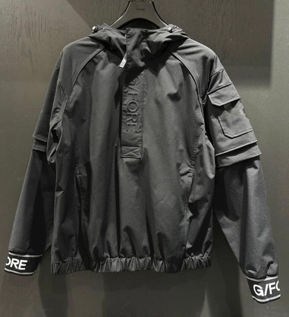 ゴルフ メンズ ジーフォア ナイロンジャケット （ブラック）Mサイズ