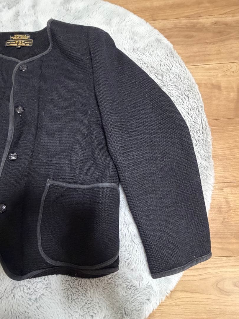 ブラウンズビーチ FSC アーバンリサーチ ノーカラージャケット ウール