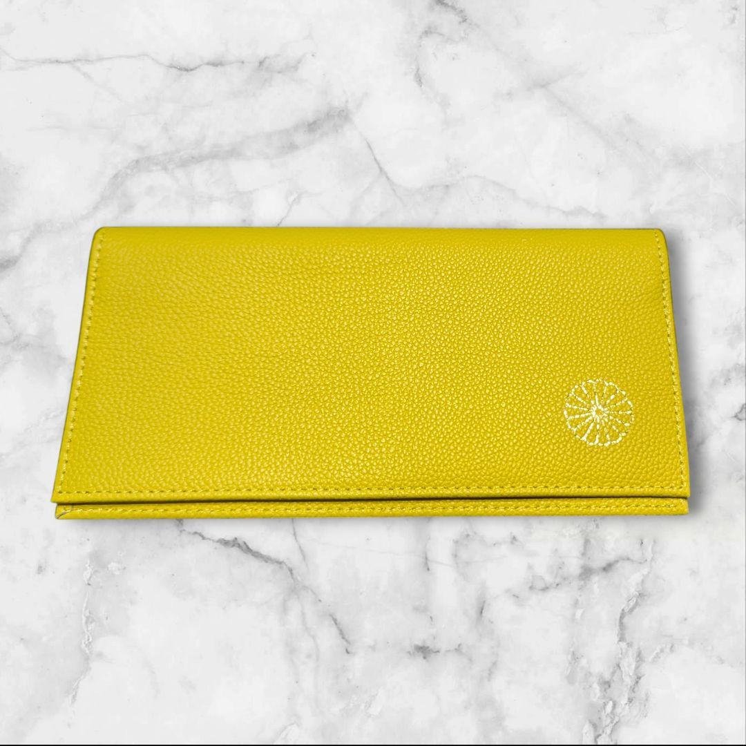 皇居財布 イエロー 長財布 ファスナー付き - メルカリ