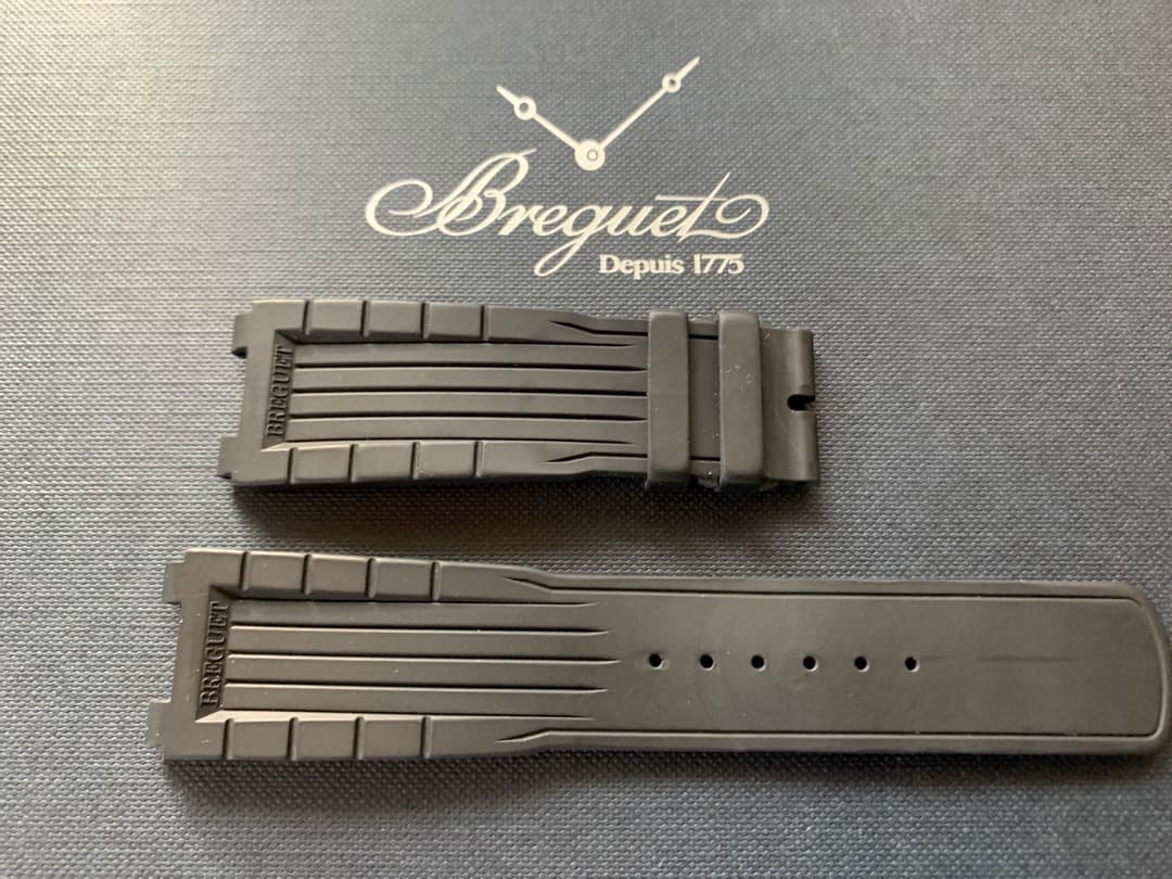 ブレゲマリーン 5527用（クロノグラフ）純正ラバーベルト（ブラック