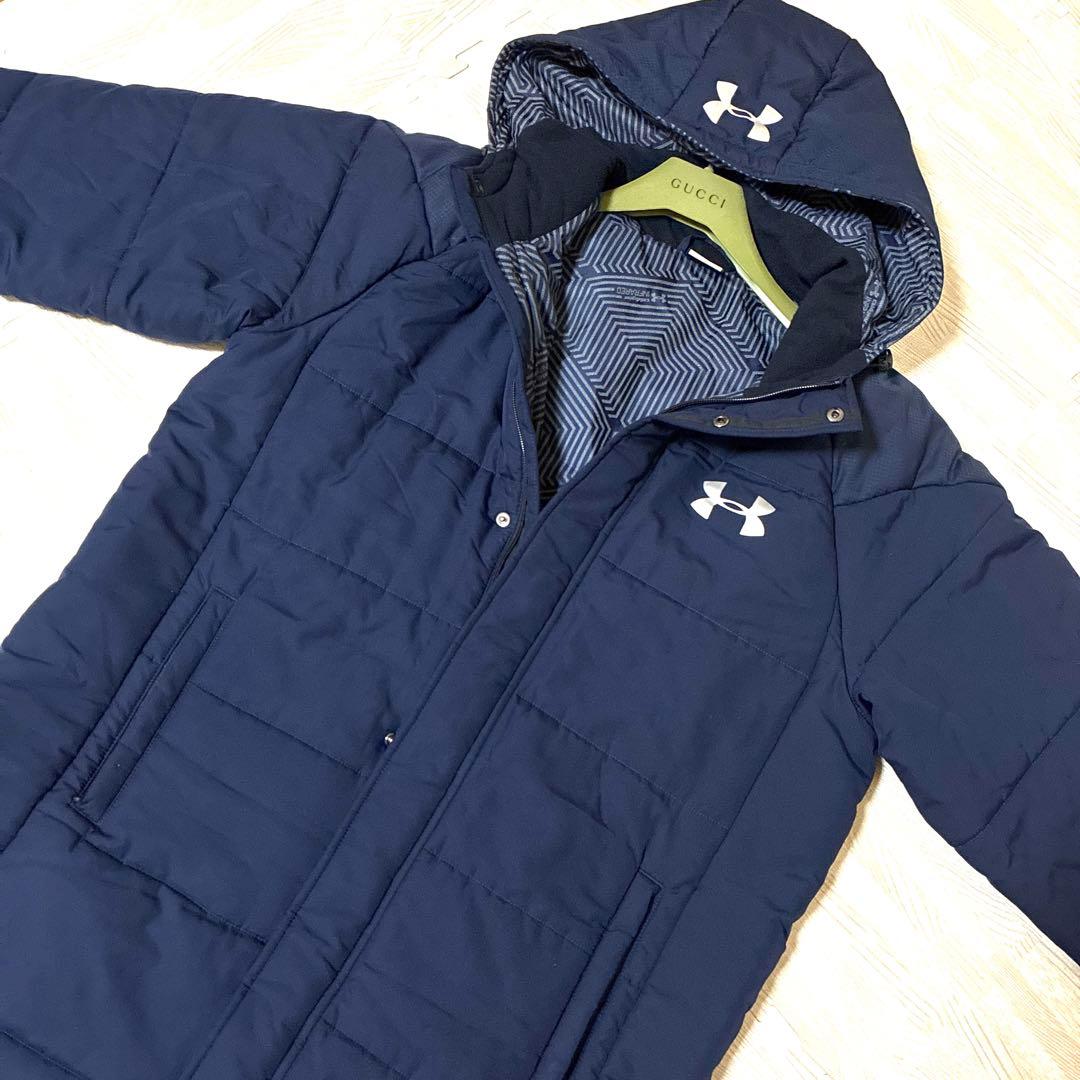 UNDER ARMOUR メンズ トレーニング ロングコートベンチコート UNDER ARMOUR（アンダーアーマー） 中綿コート ベンチコート アウター