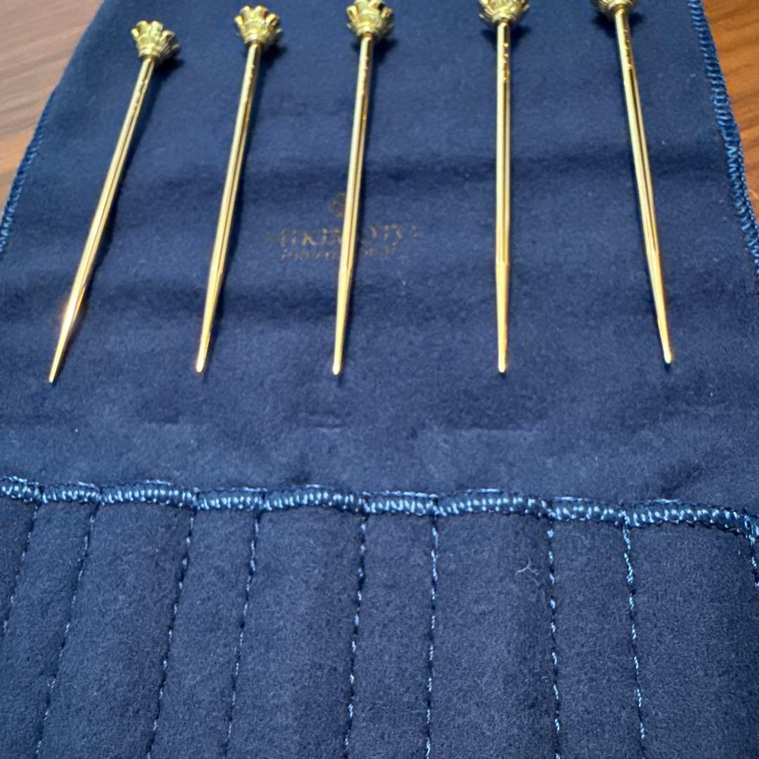 希少　ミキモト 半貴石　フルーツピック　未使用