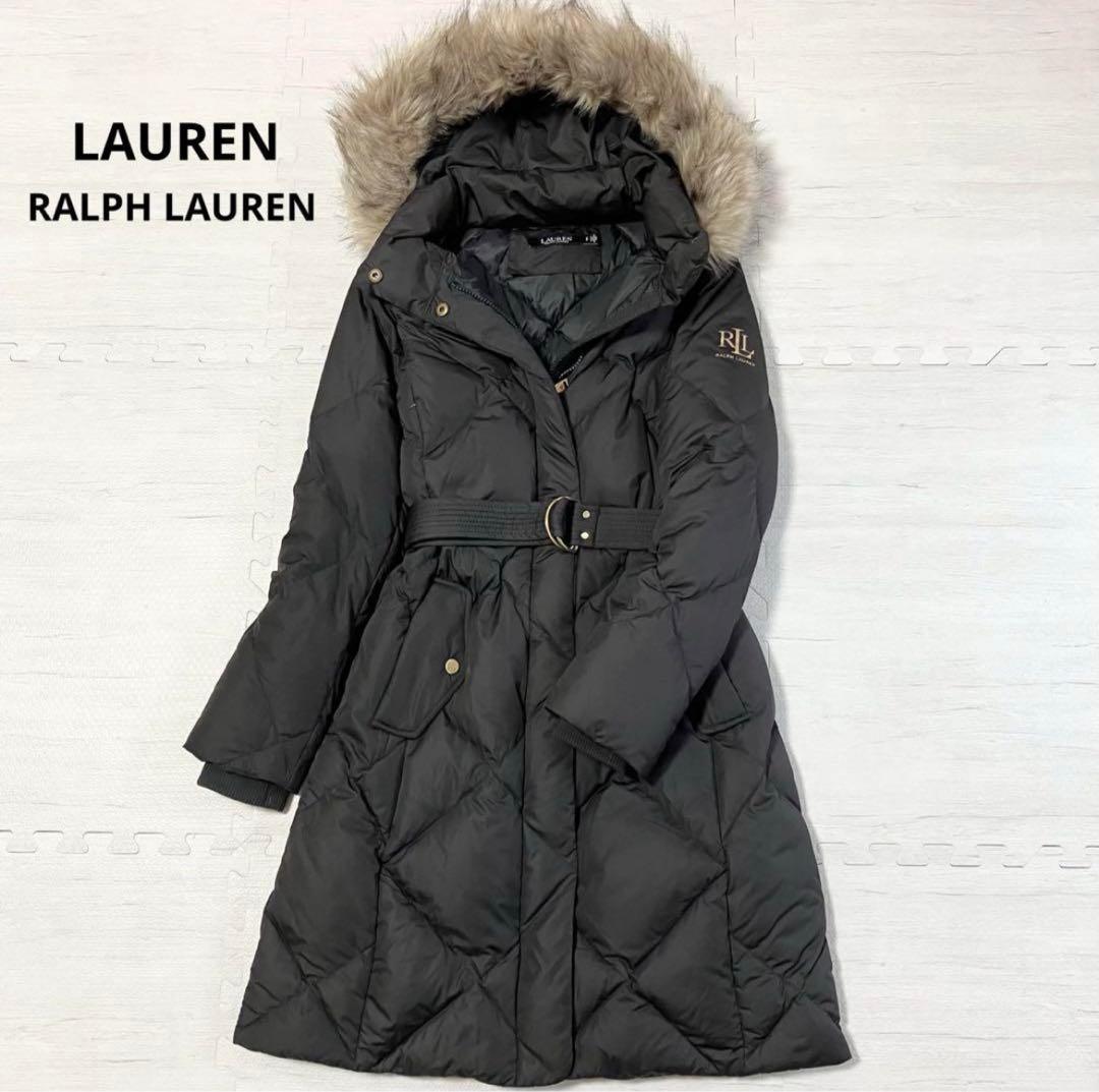 ♪お値下げ♪美品！ポロラルフローレン ブラック ダウンコート ファー