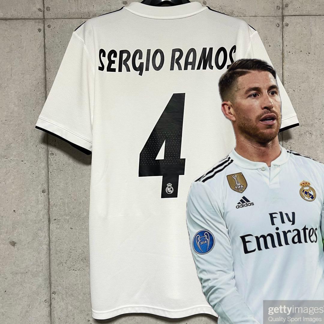 極美品！】16/17 レアル・マドリード ♯4 セルヒオ・ラモス【Lサイズ】
