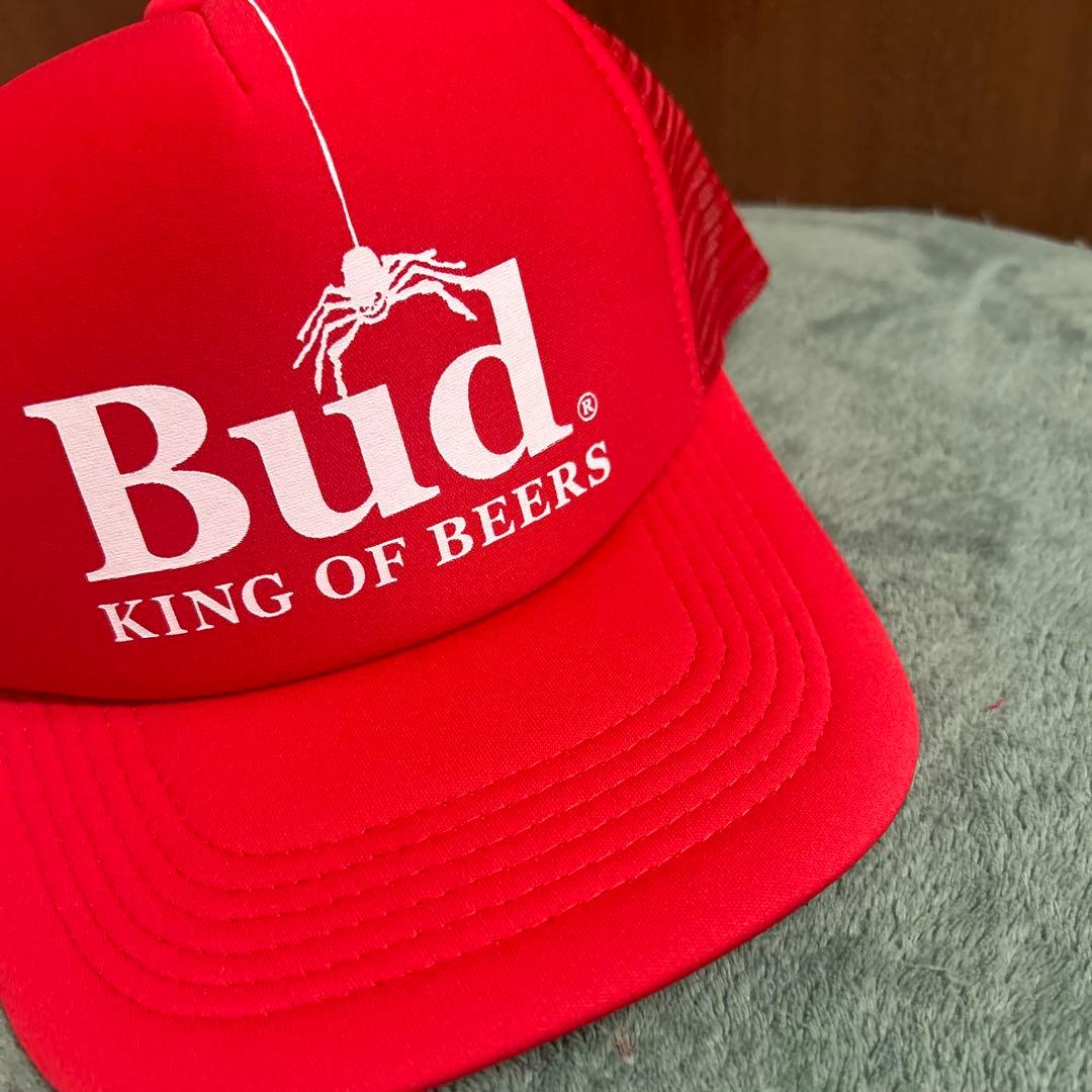 90s スパイダー 蜘蛛 Budweiser バドワイザー トラッカーズキャップ