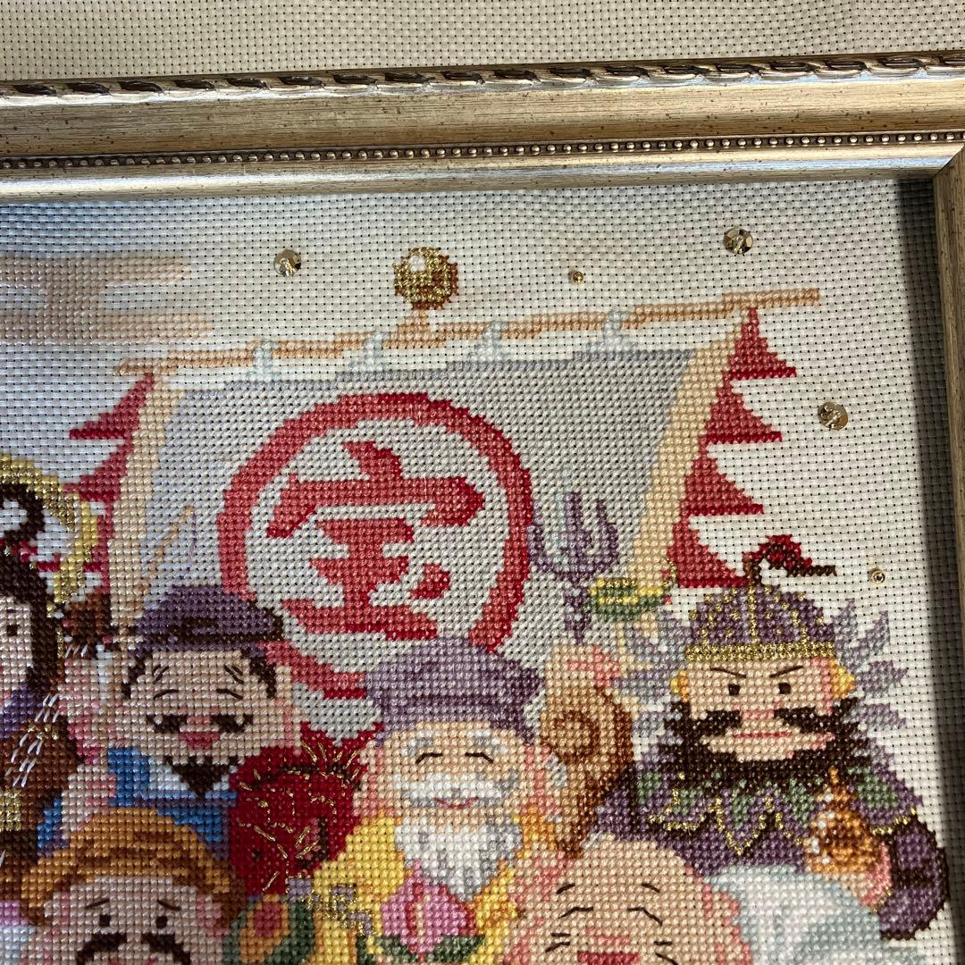 ホビーラホビーレクロスステッチ 七福神のしあわせ宝舟 完成品 - メルカリ