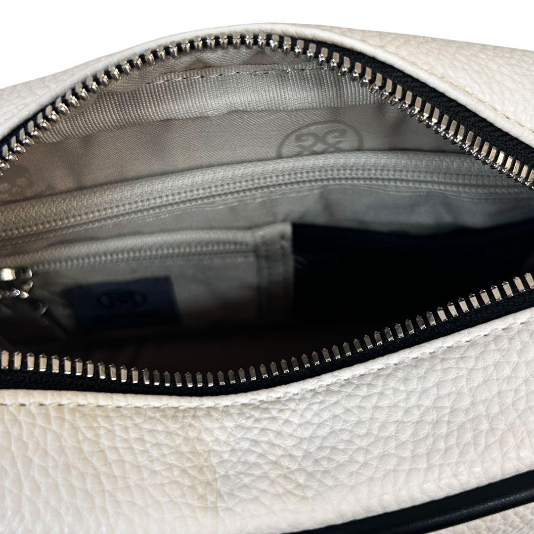 G/FORE ジーフォア 牛革シボ型押し ショルダーバッグ 白 - ゴルフ