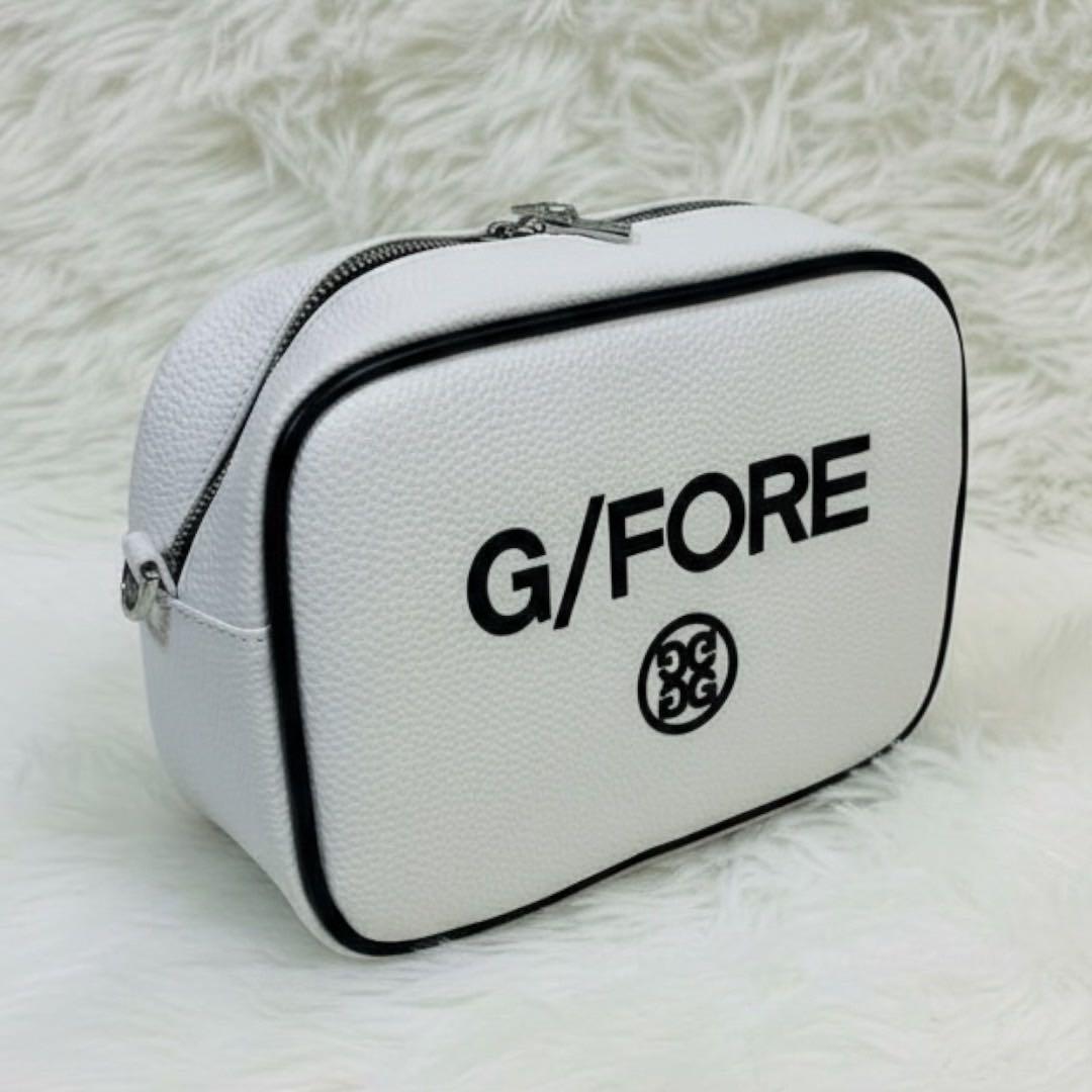 G/FORE ジーフォア 牛革シボ型押し ショルダーバッグ 白 - ゴルフ