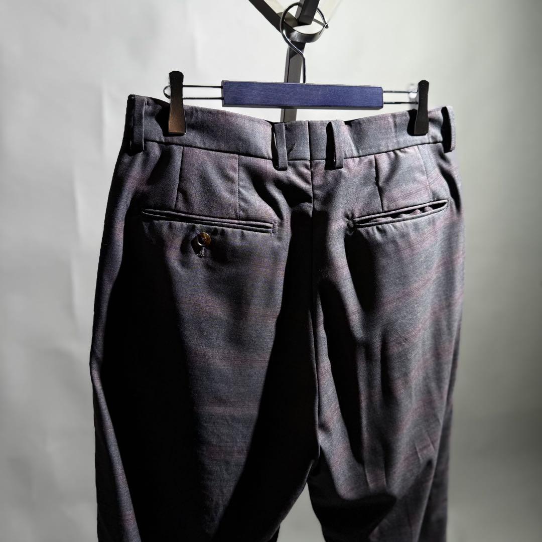 WACKOMARIA DORMEUIL社製 ワンタックウールスラックス S