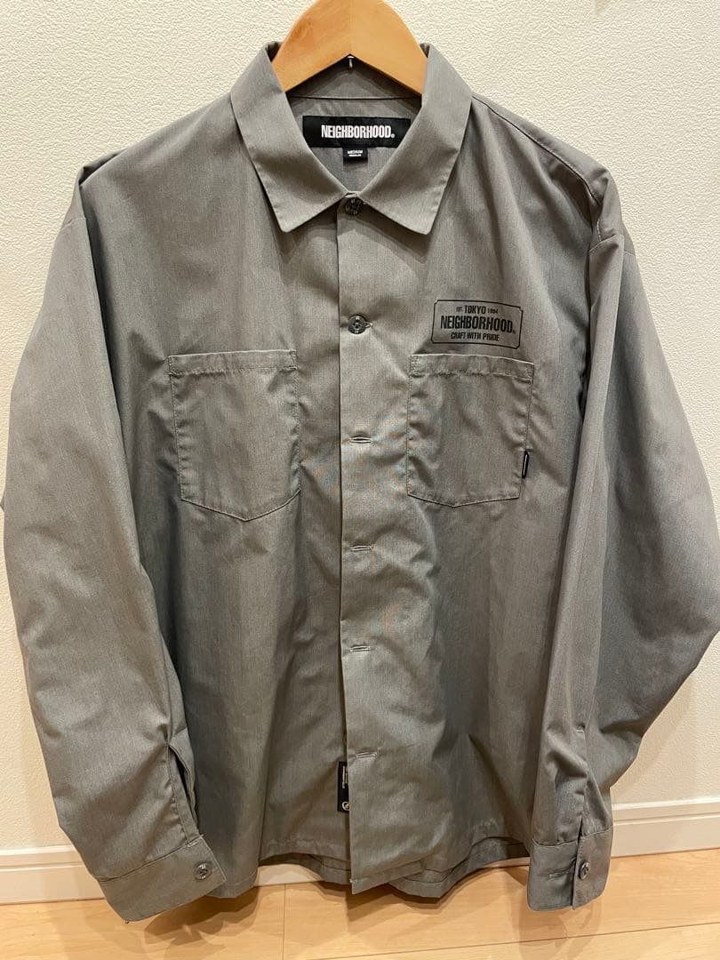 NEIGHBORHOOD グレー ワークシャツ NEIGHBORHOOD（ネイバーフッド） 20AW TWILL WORK/C-SHIRT.LS 202AQNH