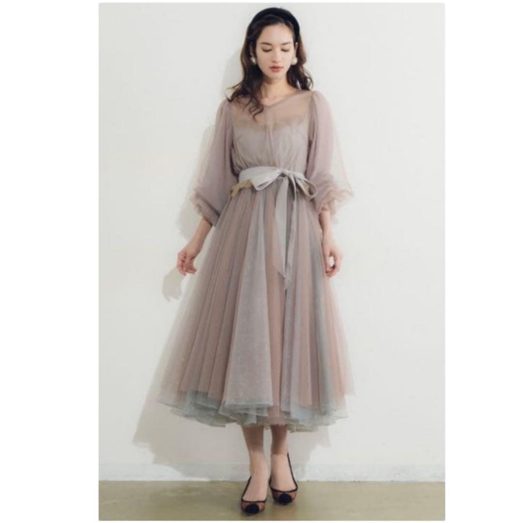ラベルエチュード ロングワンピース チュール パーティ ウエストリボン TULLE ITEM – LA BELLE ETUDE online store