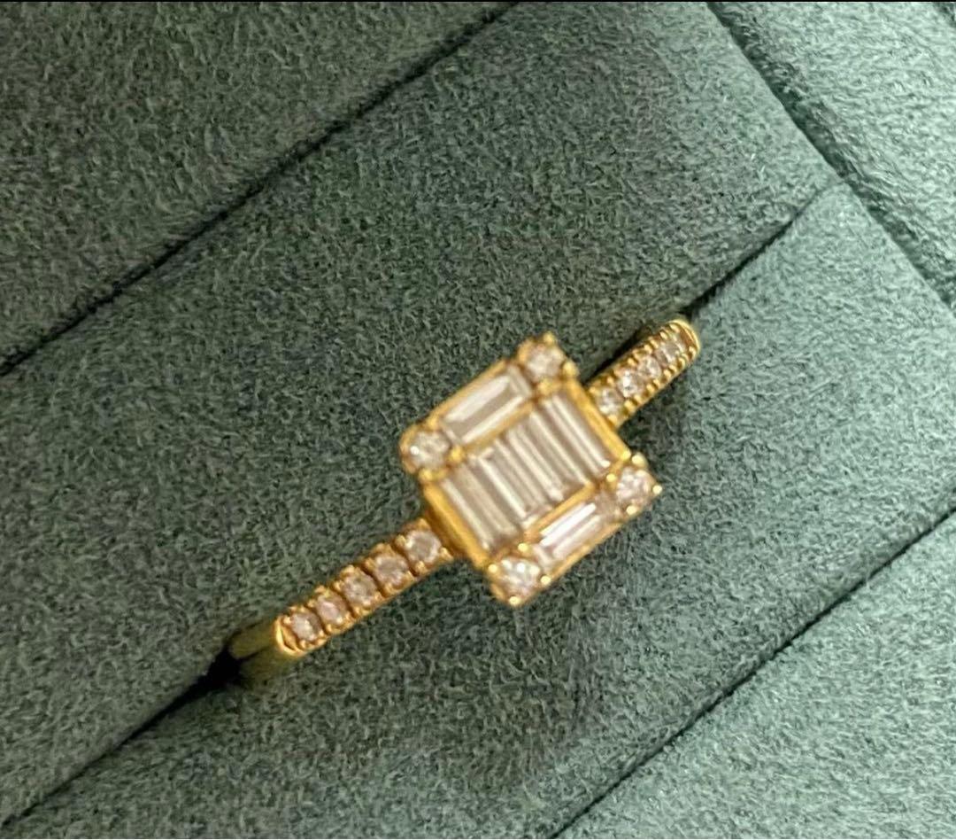 美品】ベルシオラ リング k18 ダイヤモンド0.24カラット 11号 - メルカリ