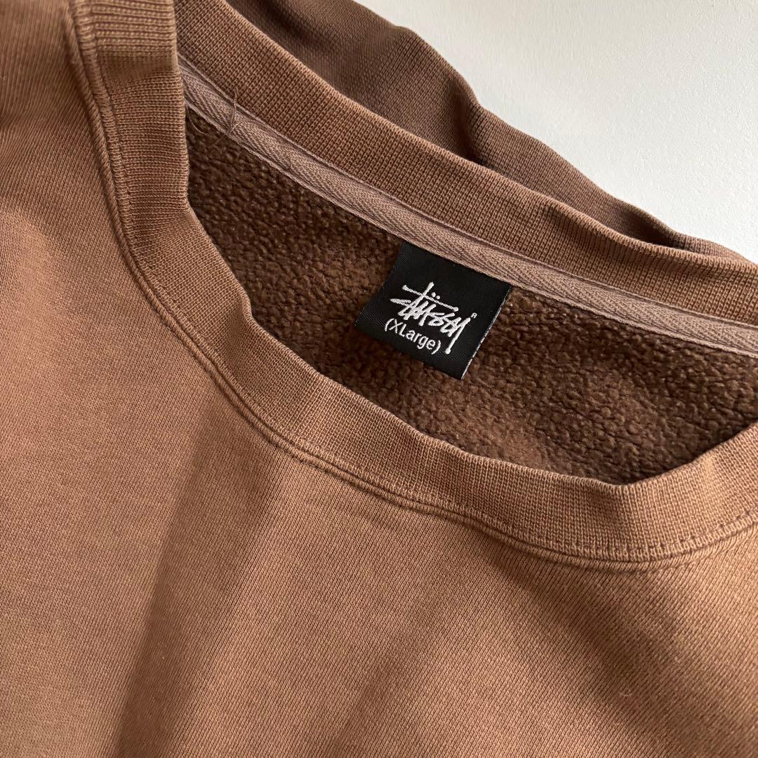 STUSSY ステューシー スウェット ブラウン XL - トップスオンライン セール