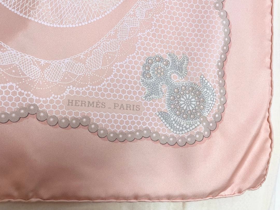希少！】HERMES エルメス カレ90 妖精の指 ピンク系