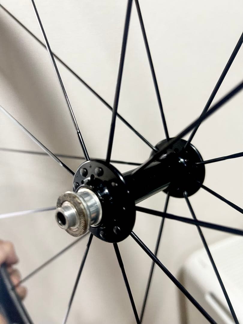 ◇TNIハブ仕様Carbonカーボンホイール前輪＆チューブラータイヤ付0.85g