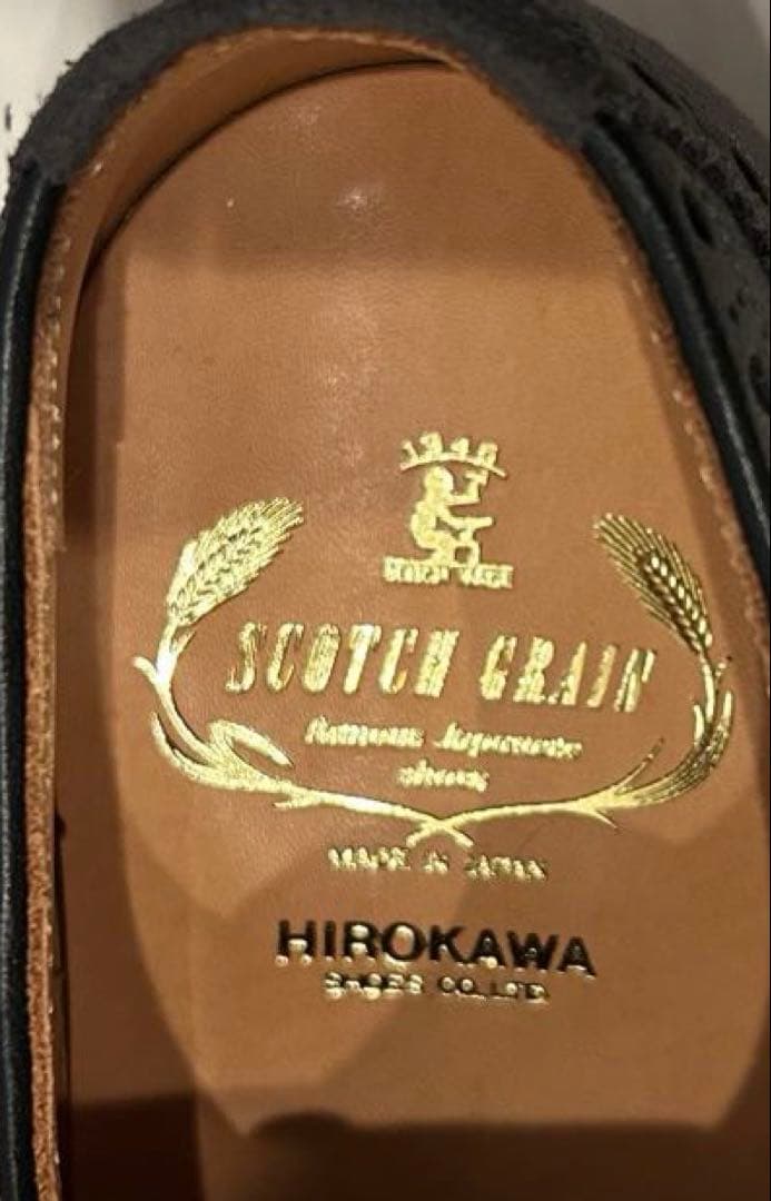 未使用品　スコッチグレイン 27.0cm EEE グレー　ウィングチップ