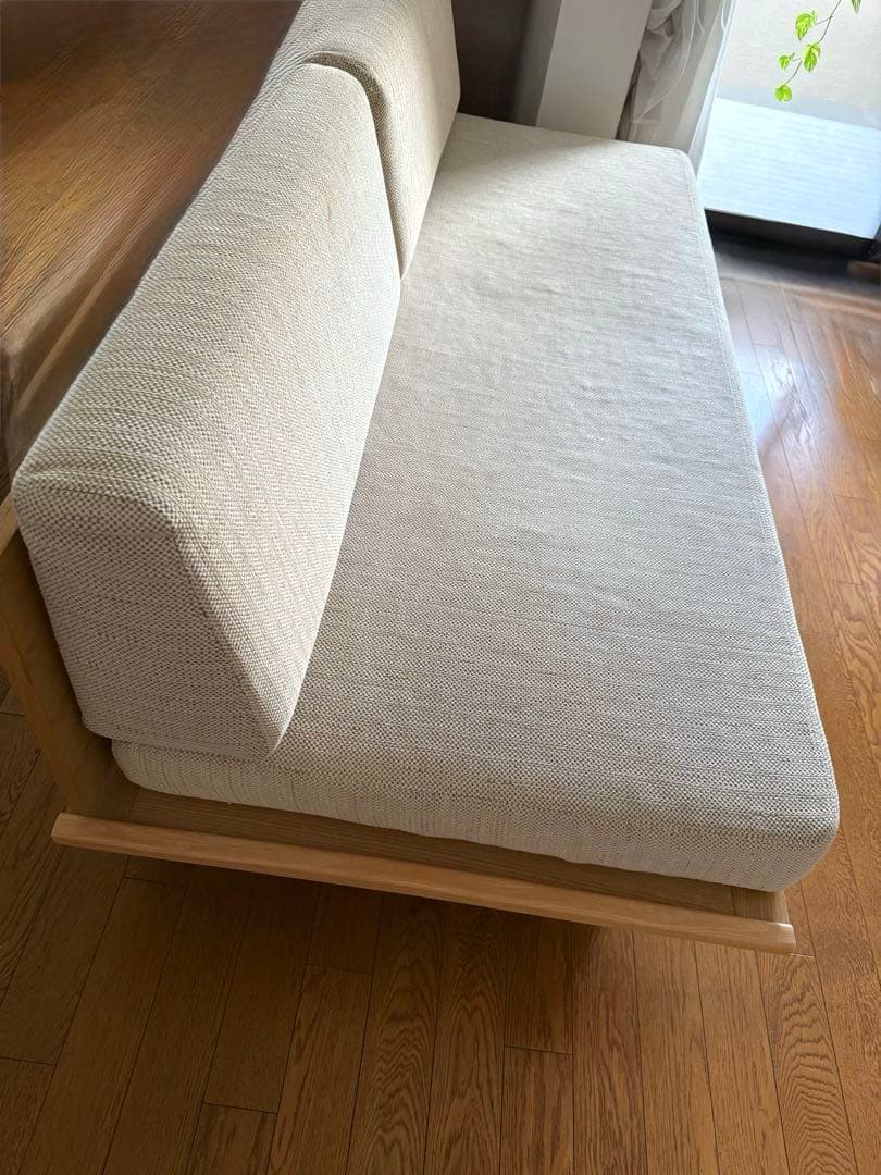無印良品 【廃盤】ソファベッド 3人掛け ベージュ＋ ベッド下収納