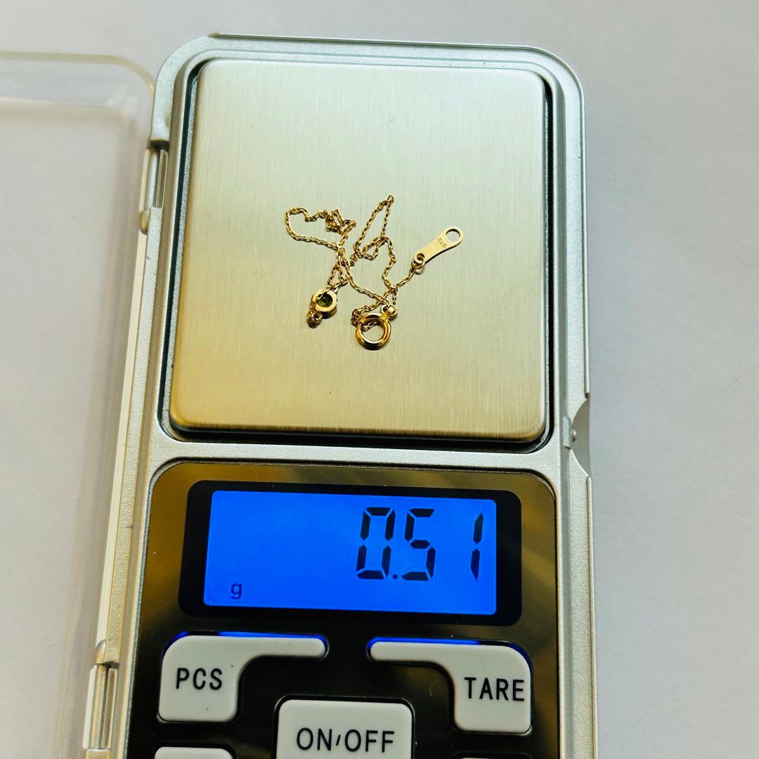 新品 デマントイドガーネット ブレスレット k18 18金 ミニ鑑別書あり