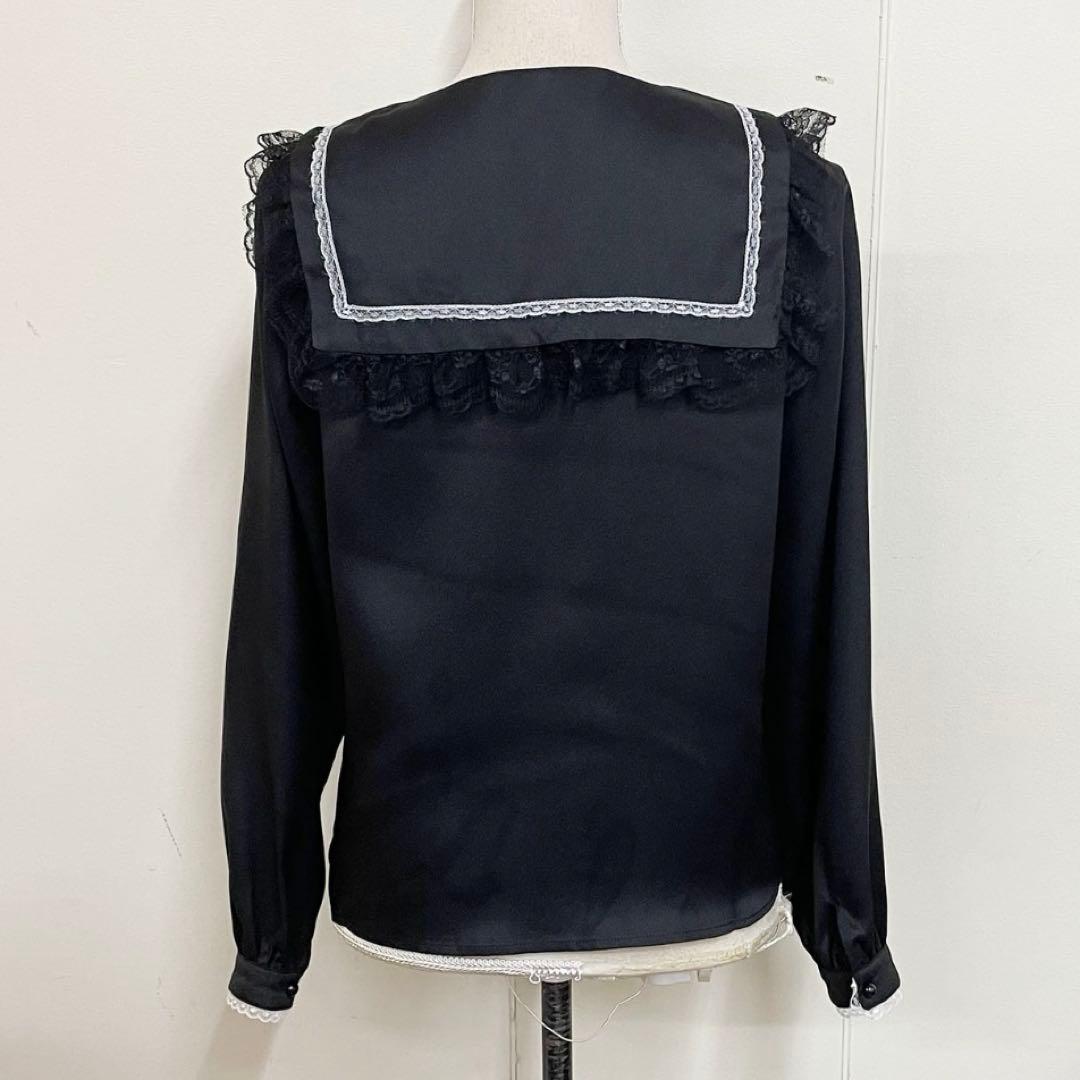 地雷 マーズ セーラー クロス ブラウス 十字架 リボン スカパン