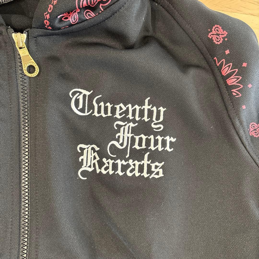 24karats フード付きジャージ M レッド