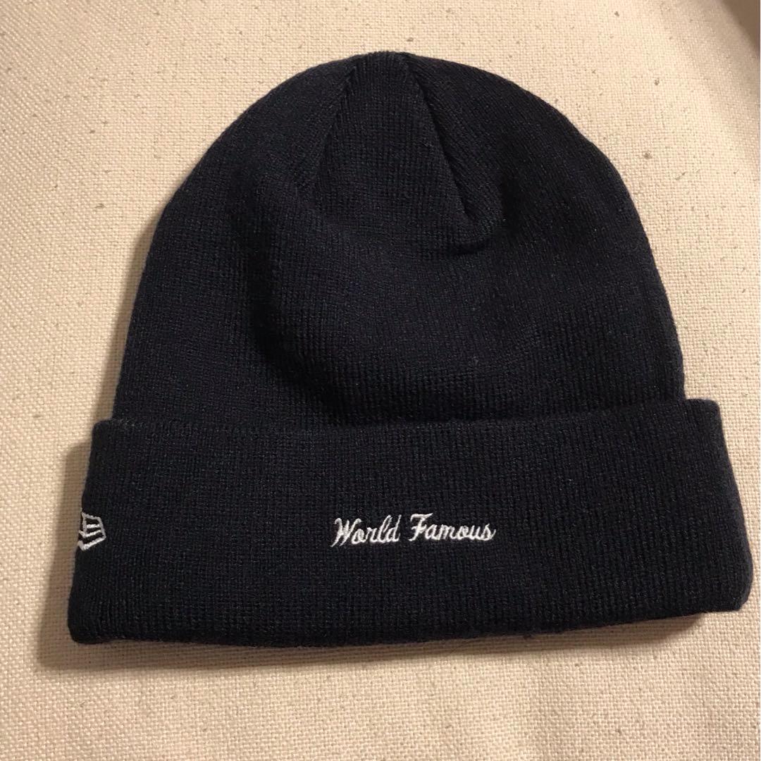 Supreme ニット帽 World Famous ネイビー
