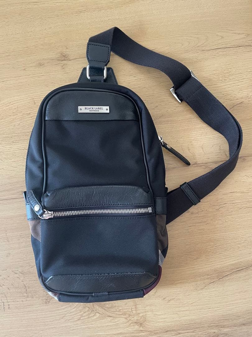 BLACK LABEL ボディバッグ ブラック BLACK LABEL CRESTBRIDGE（ブラックレーベル クレストブリッジ