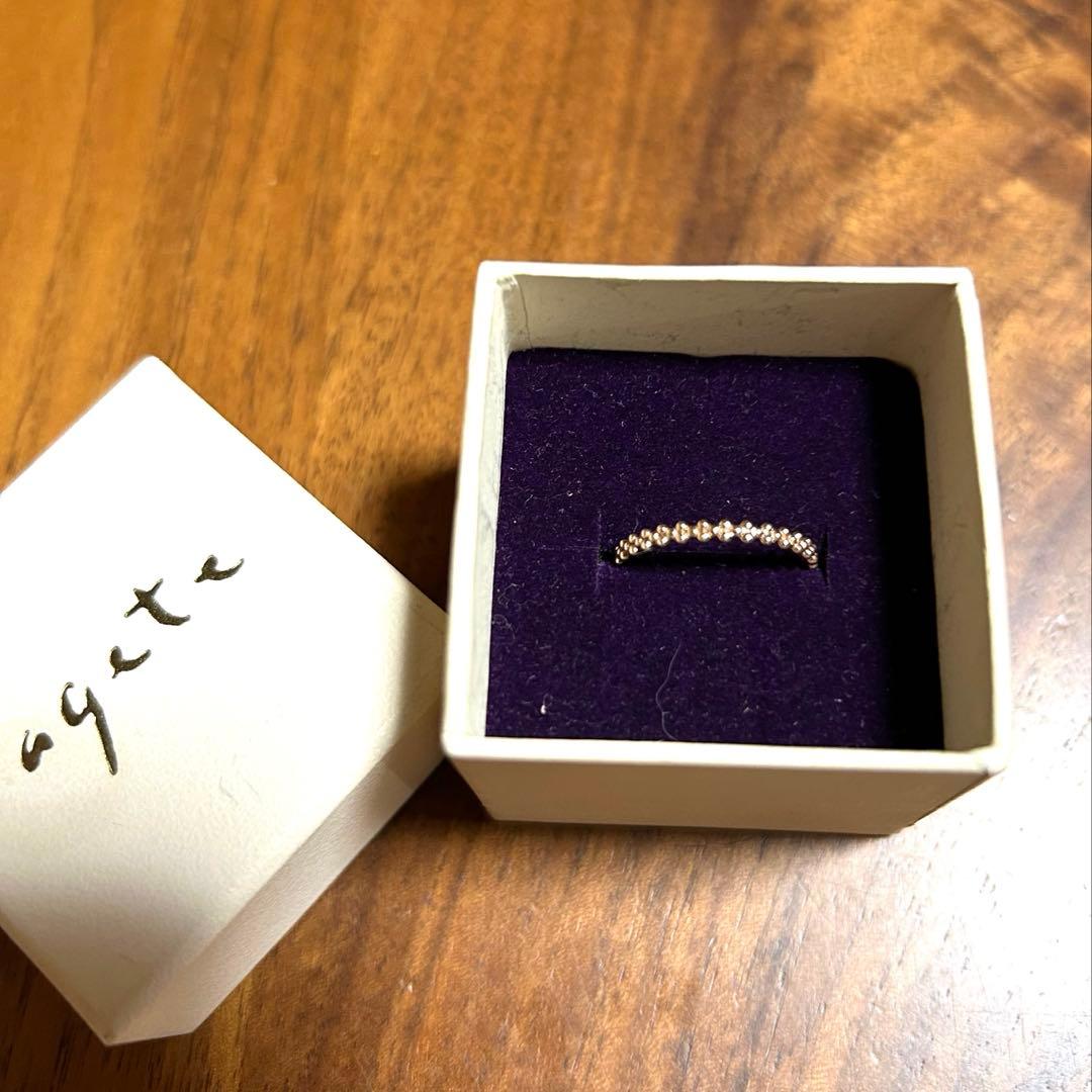 agete】アガット バブルリング K10 ピンキーリング 5号 - メルカリ