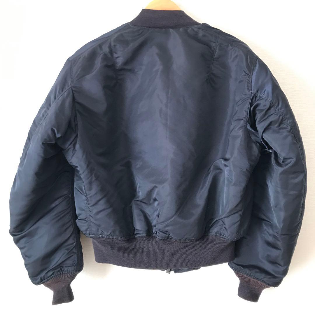 USA製 1968年復刻 アルファ MA-1 68モデル ネイビー M D398 アメリカ軍 MA-