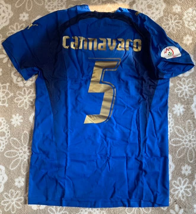 イタリア代表ファビオカンナバーロ EURO2008予選 選手支給品ユニフォーム イタリア代表ファビオカンナバーロ EURO2008予選 選手支給品