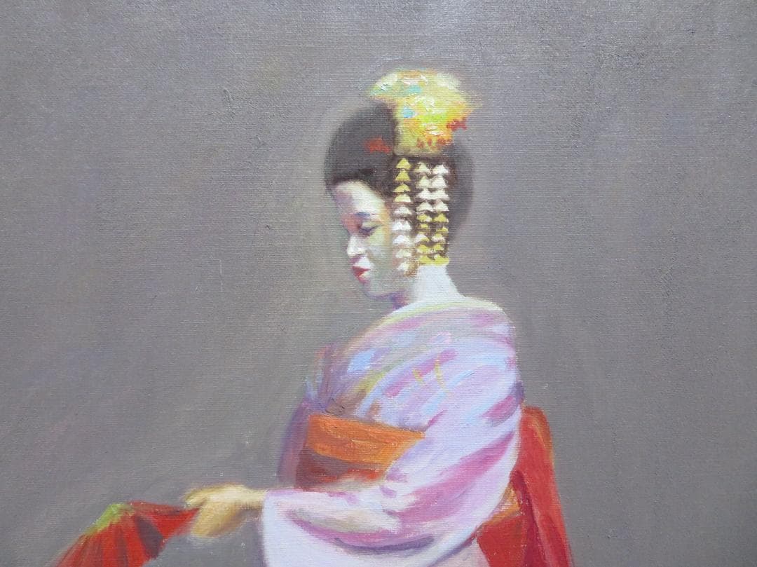 全和鳳 「舞」 油彩 F10号 韓国油彩画巨匠 全和鳳美術館 師:須田国太郎