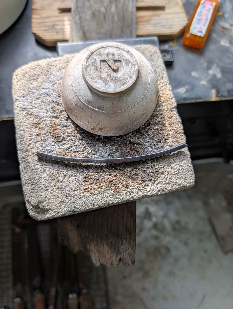 K18 ハンドメイド バングル 12.8g