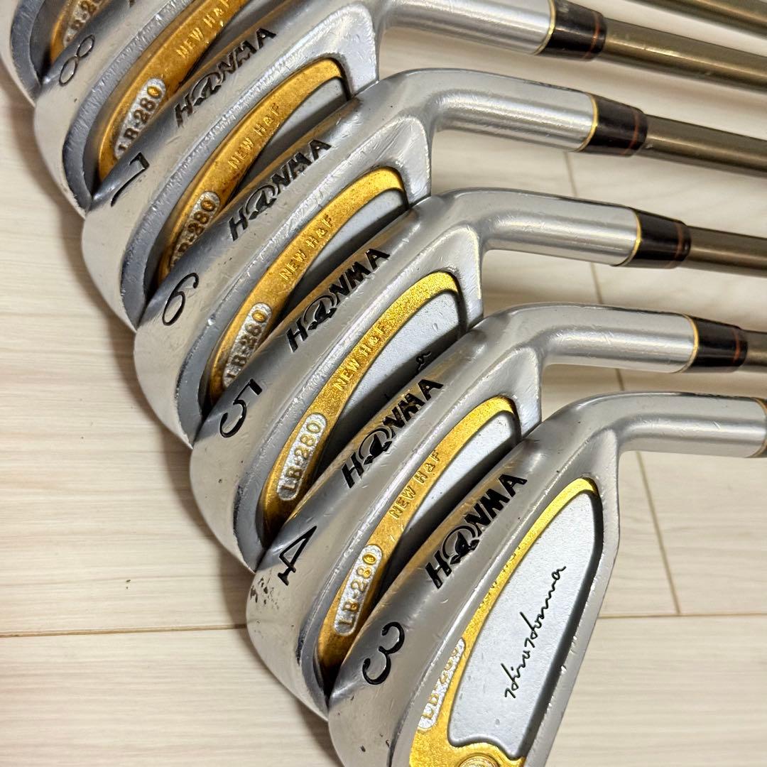 HONMA LB-280 NEW H&F ゴールドライン アイアンセット 10本 - メルカリ