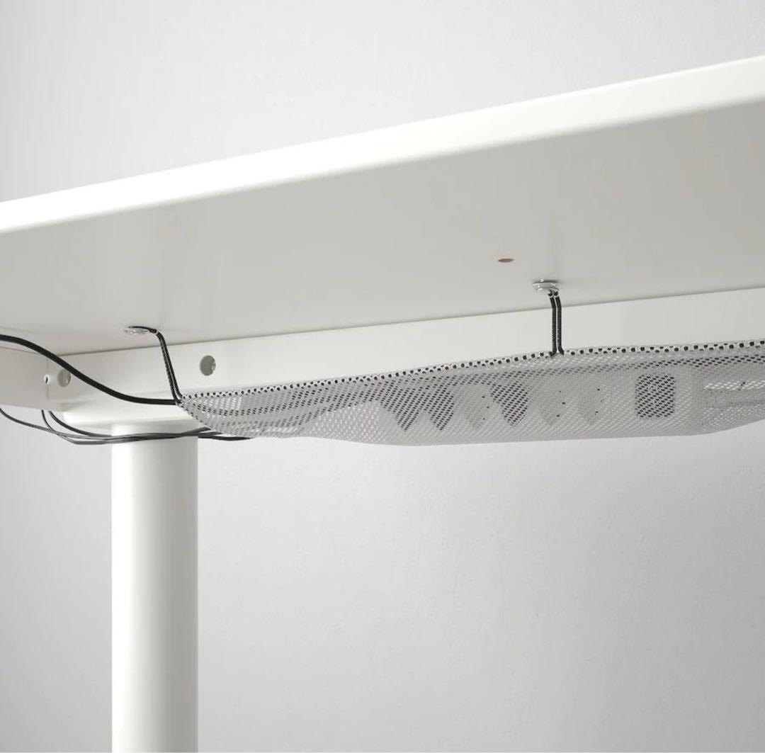 BEKANT ベカント デスク 電動昇降式 ホワイト 120x80 cm - メルカリ