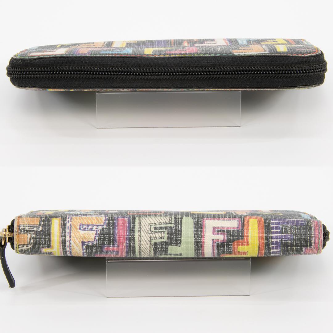 本物 フェンディ 長財布 メンズ レディース ズッカ マルチカラー FFロゴ