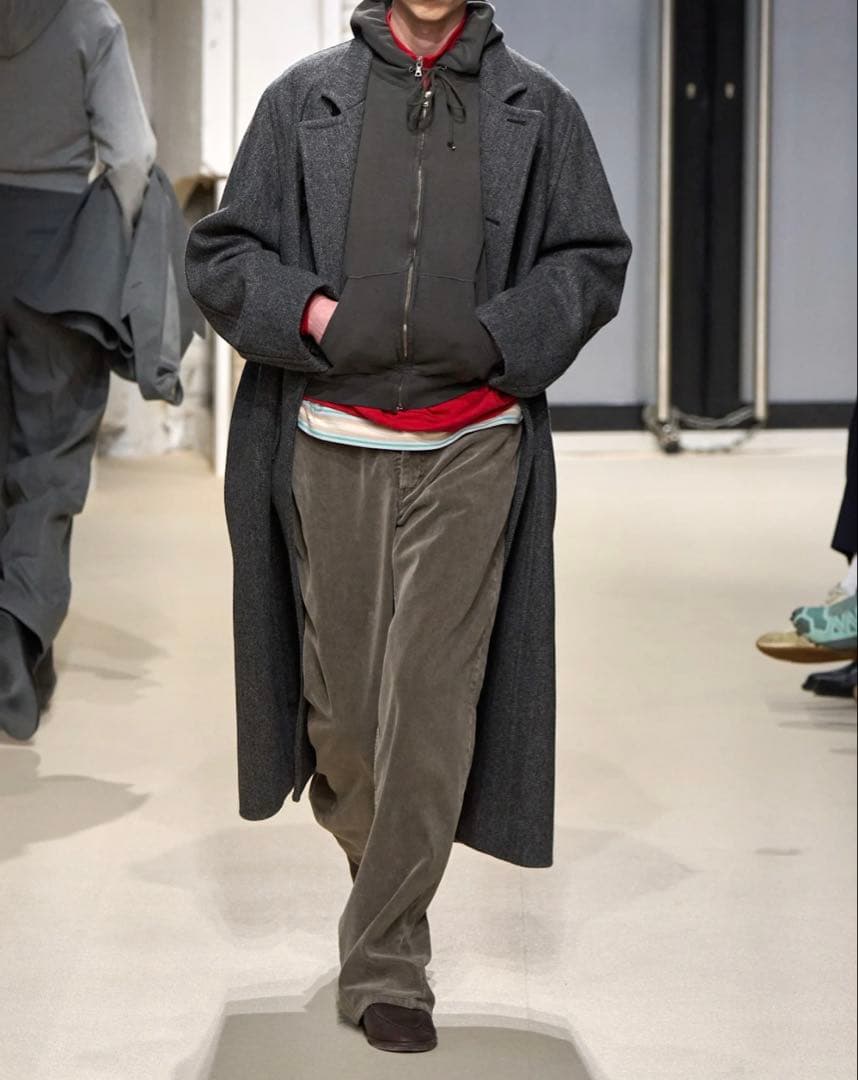 オーラリーAURALLY 25AW SHETLAND WOOLダブルコート