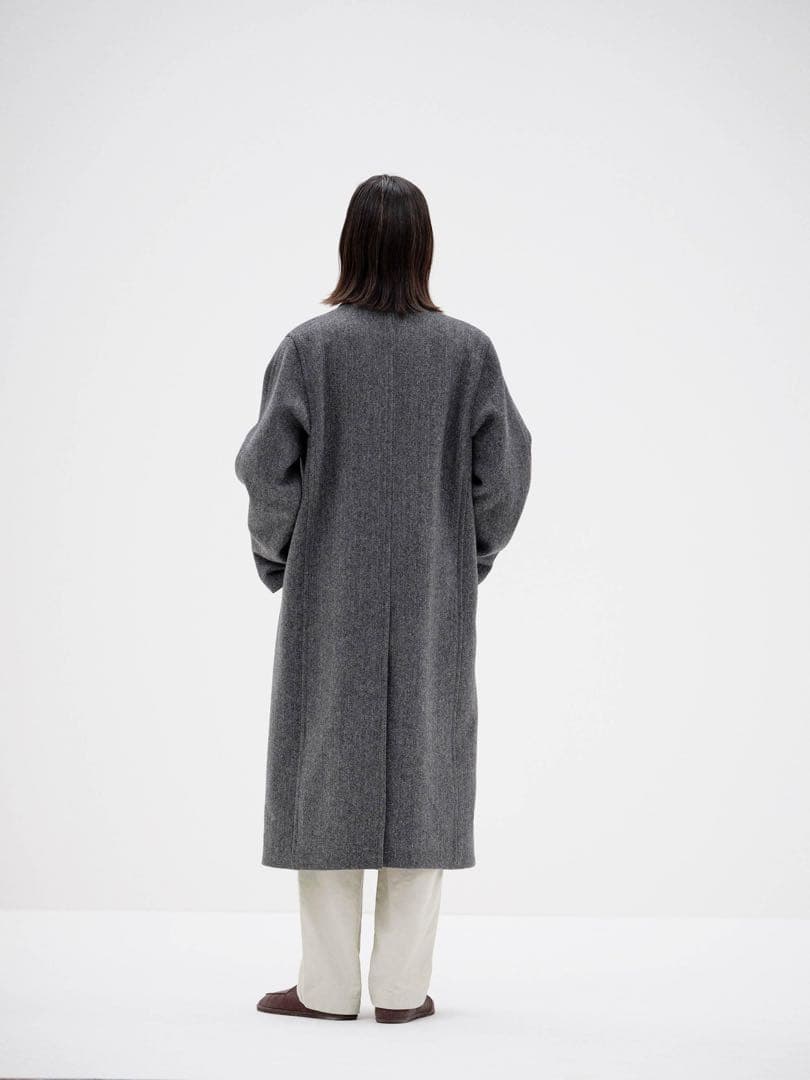 オーラリーAURALLY 25AW SHETLAND WOOLダブルコート