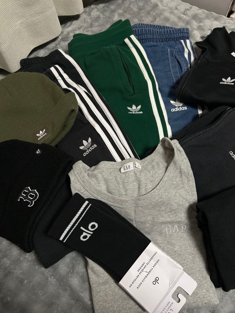 adidas スリーストライプ デニムジャージ ジョガーパンツ 激レア