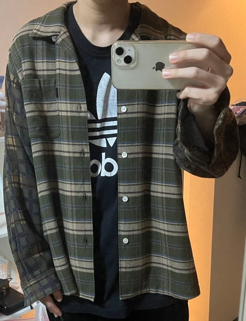 着画あり】UNDERCOVER アンダーカバー メルティングポット ネルシャツ