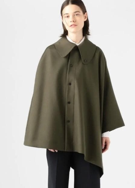新品 HYKE DOUBLE FACE CAPE コート ケープ ポンチョ - メルカリ