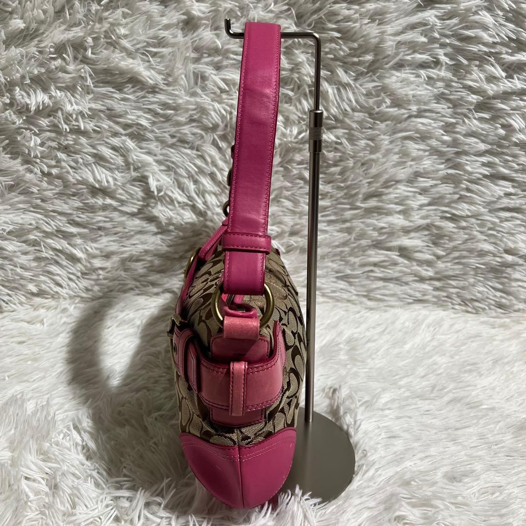 希少色】COACH コーチ ワンショルダー 斜め掛け 2way ピンク - メルカリ