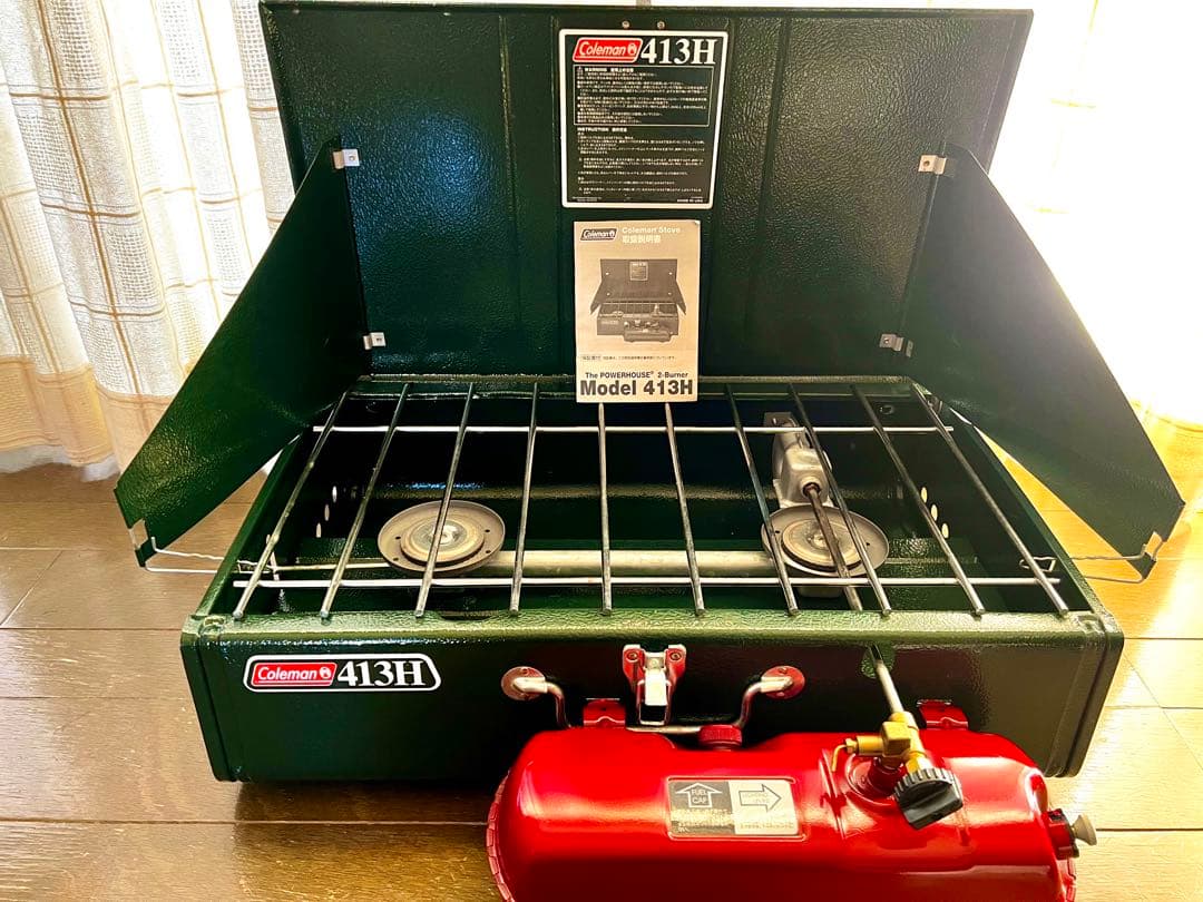 Coleman 413H ガソリン2バーナーストーブ これぞ一生モノ！何十年も使い続けられるコールマン「413Hパワーハウス