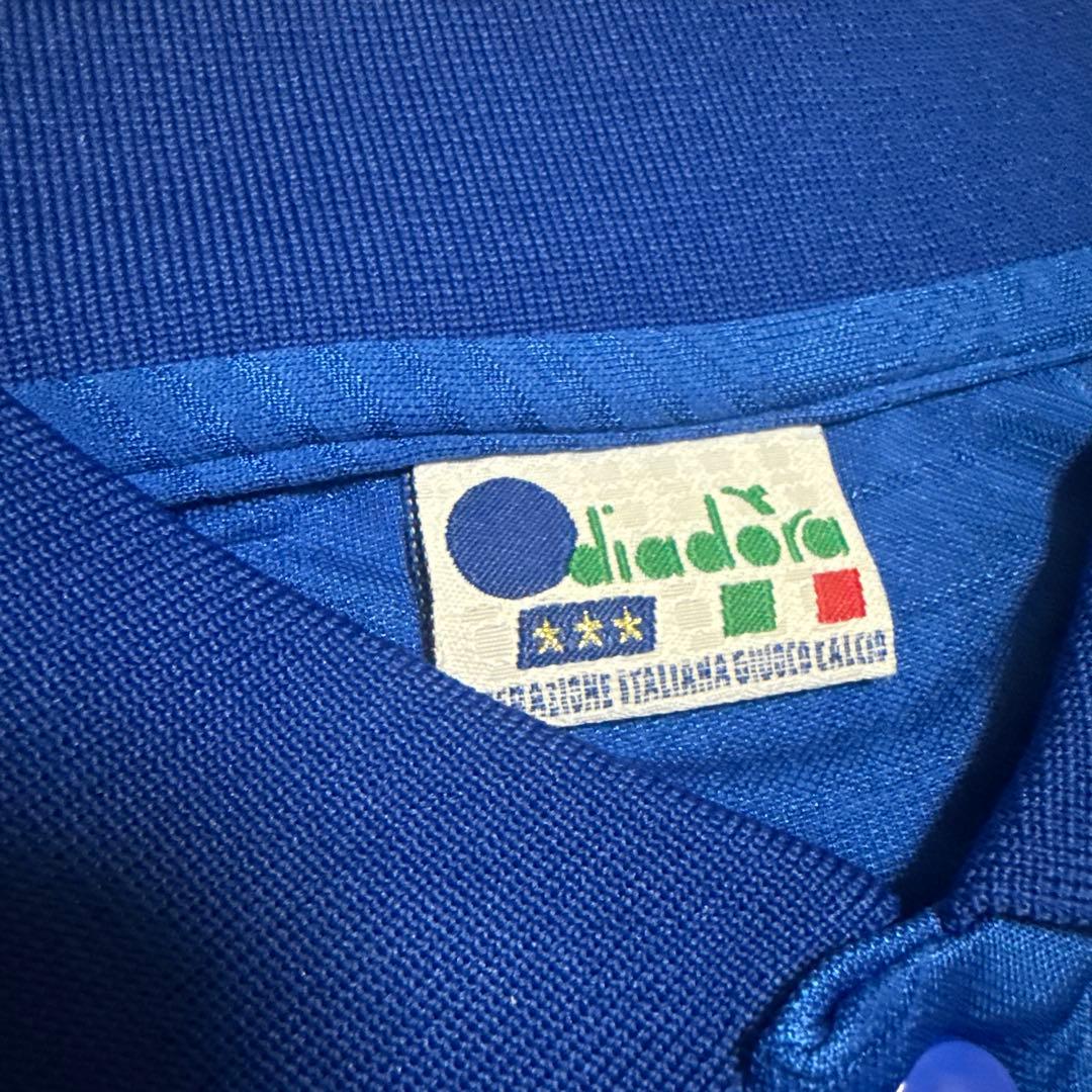 diadora イタリア代表 ポロシャツ 青