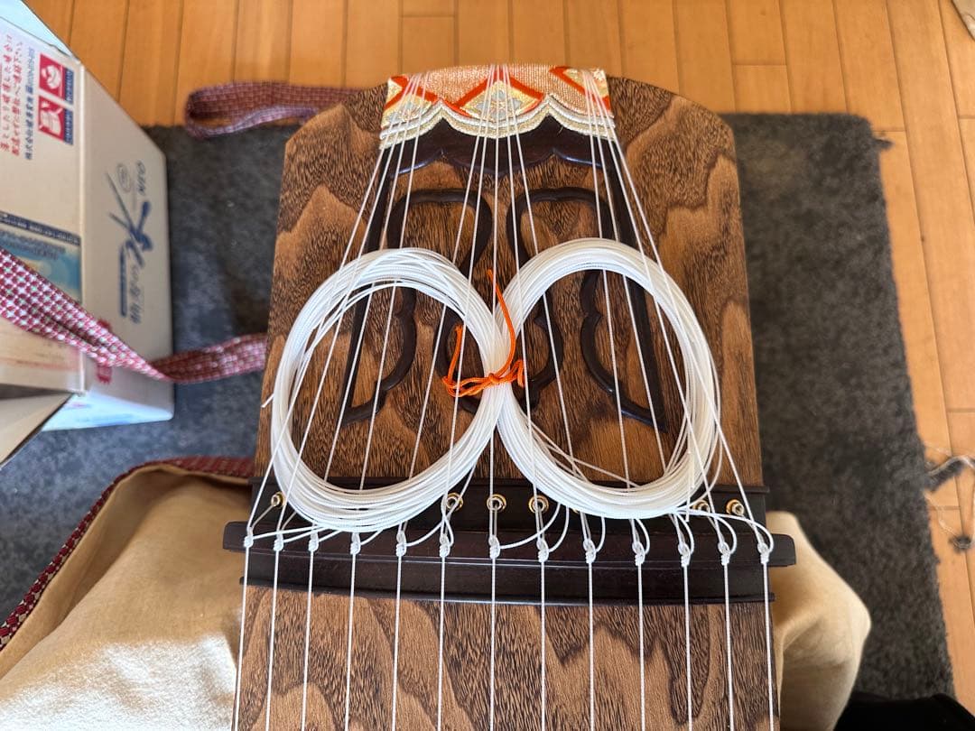 くり甲お箏お琴綾杉彫蒔絵高級品サトウ楽器生田流